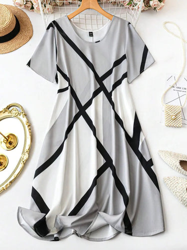 My Western Plus Geo Print Tank Dress My Western